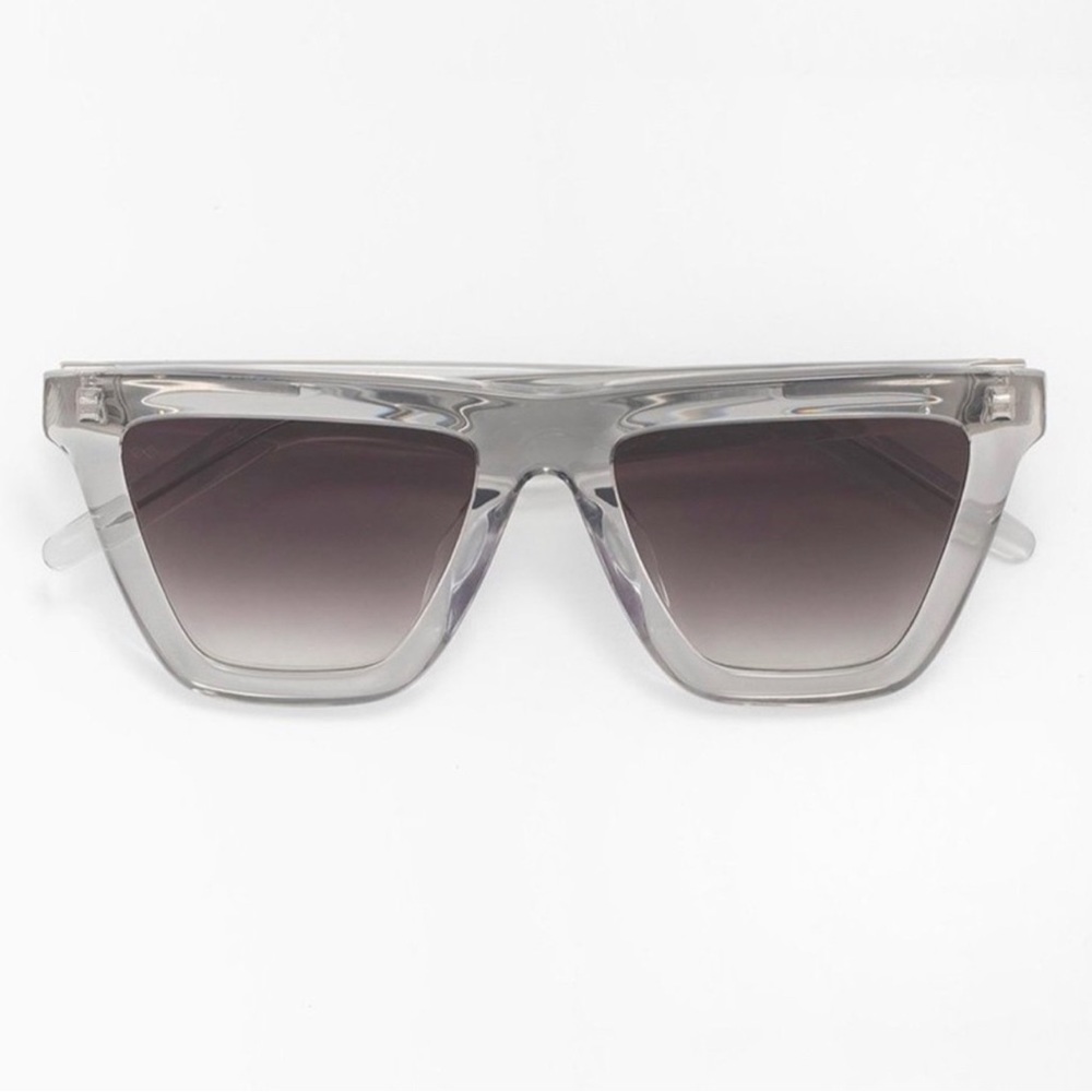NEW Smoke x Mirrors Felix Sunglasses in Transparent Grey Reflective Silver lens